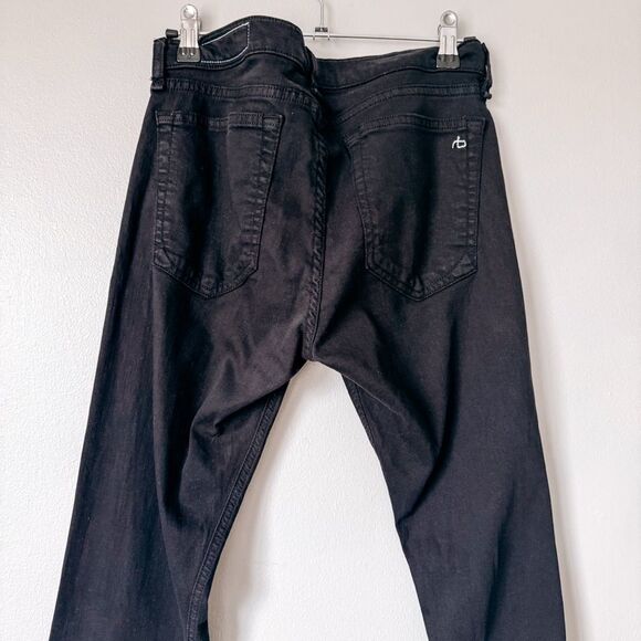 Rag & Bone High Rise Skinny Black Jean Size 27 - Picture 5 of 8